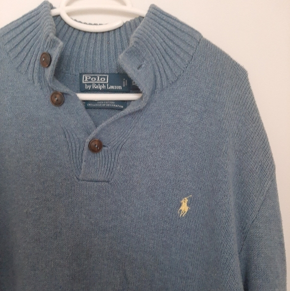 Ralph Lauren Ice Blue Large Wollen Sweater - Picture 2 of 7